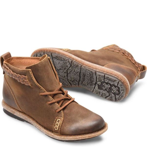 Born | Women's Temple Boots - Taupe Distressed (Tan) | New Clearance