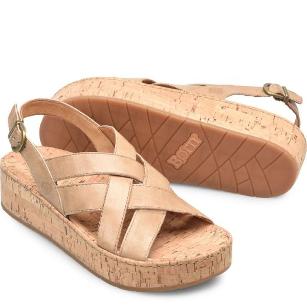 Born | Women's Shona Sandals - Natural Sabbia (Tan) | New Clearance