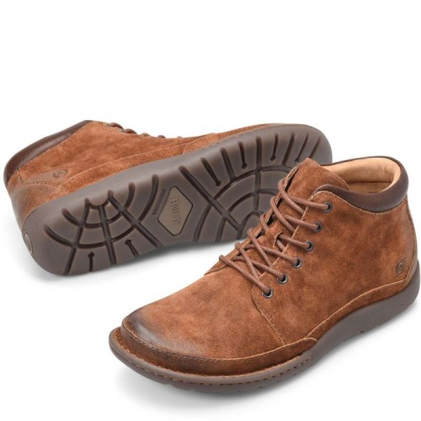 Born | Men's Nigel Boots - Rust Tobacco Distressed (Brown) | New Clearance