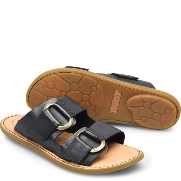 Born | Women's Marston Sandals - Black | New Clearance