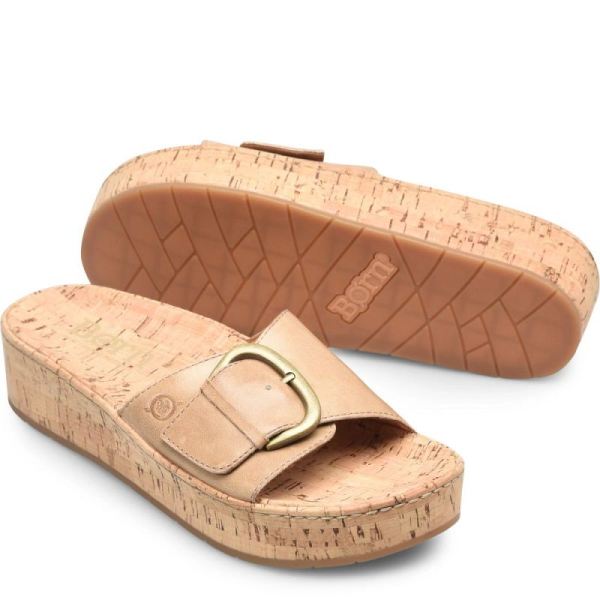 Born | Women's Sloane Sandals - Natural Sabbia (Tan) | New Clearance