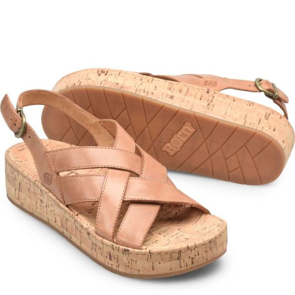 Born | Women's Shona Sandals - Cuoio (Brown) | New Clearance