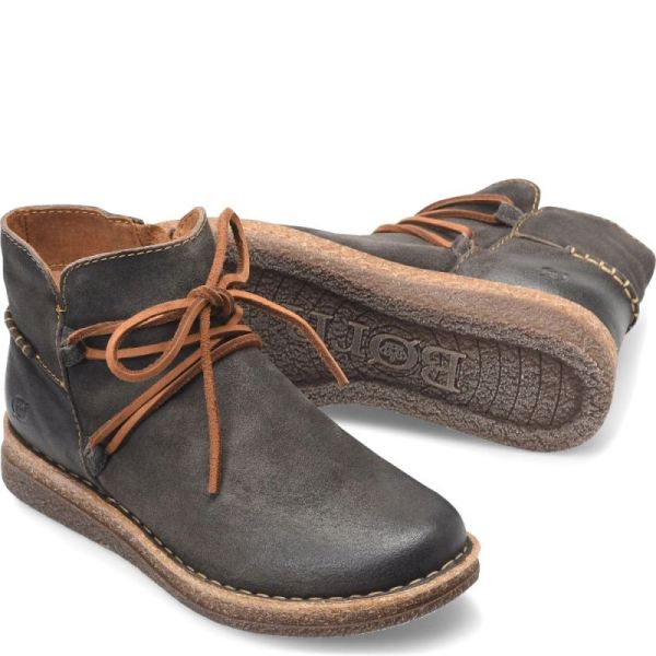 Born | Women's Calyn Boots - Dark Grey Distressed (Grey) | New Clearance