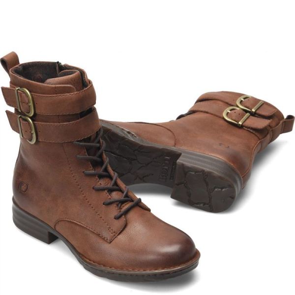 Born | Women's Camryn Boots - Sorrel Brown (Brown) | New Clearance