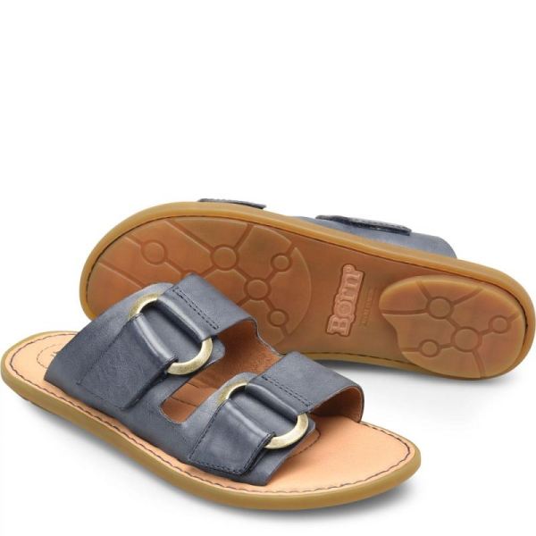 Born | Women's Marston Sandals - Navy Oceano (Blue) | New Clearance