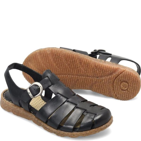 Born | Women's Tilia Basic Sandals - Black | New Clearance