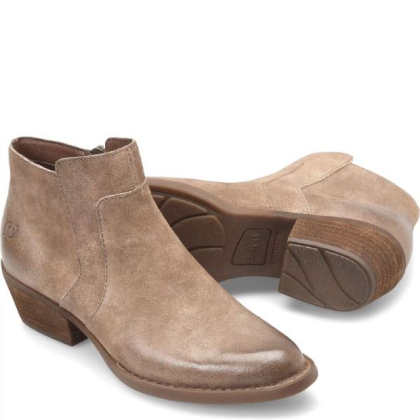 Born | Women's Mckenzie Boots - Taupe Distressed (Tan) | New Clearance