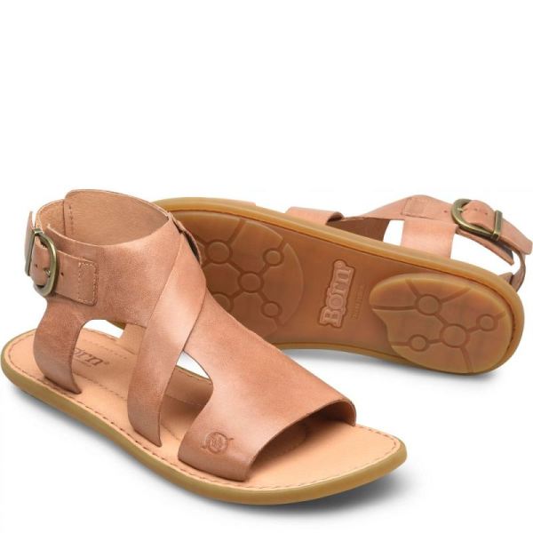 Born | Women's Marlowe Sandals - Cuoio (Brown) | New Clearance