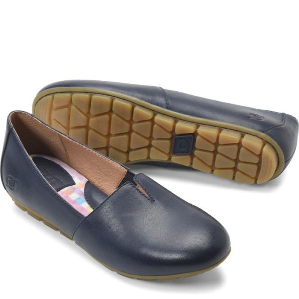 Born | Women's Sebra Flats - Navy Peacoat (Blue) | New Clearance