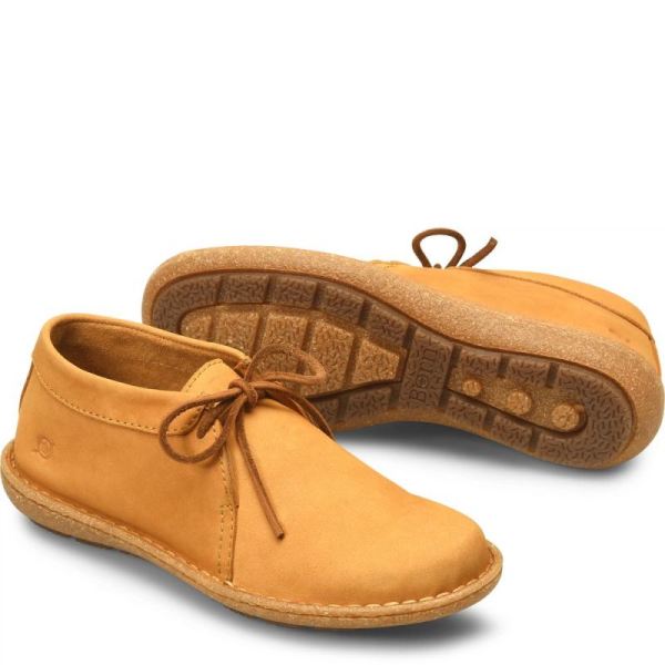 Born | Women's Nuala Boots - Yellow Nubuck (Yellow) | New Clearance