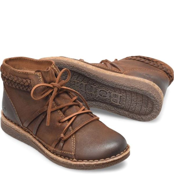 Born | Women's Temple II Boots - Glazed Ginger Distressed (Brown) | New Clearance