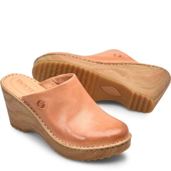 Born | Women's Natalie Clogs - Natural (Tan) | New Clearance