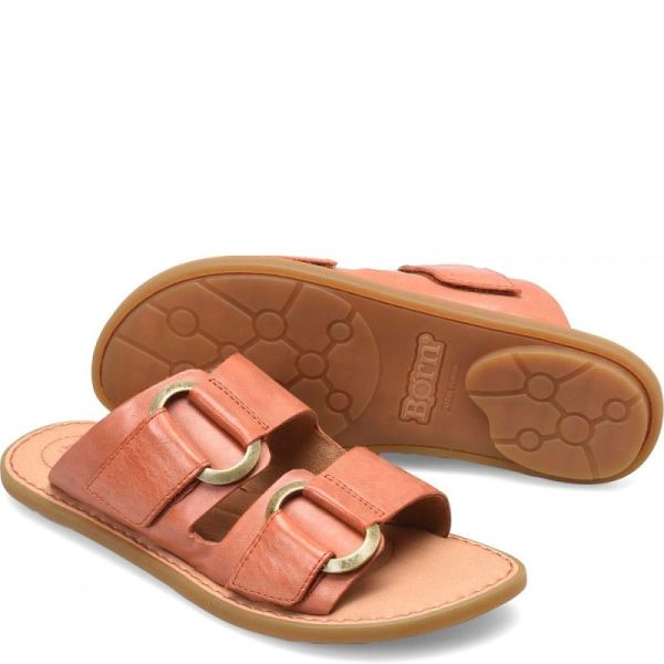 Born | Women's Marston Sandals - Orange Papaya (Orange) | New Clearance