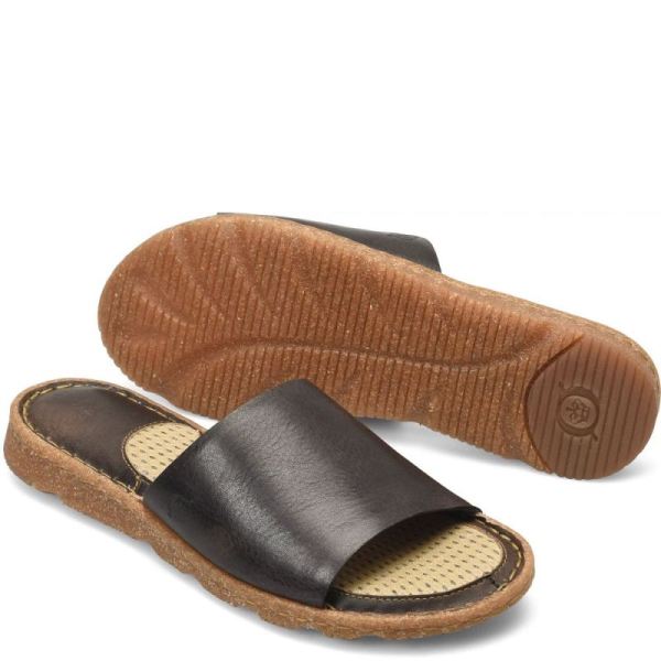 Born | Women's Playa Basic Sandals - Black | New Clearance
