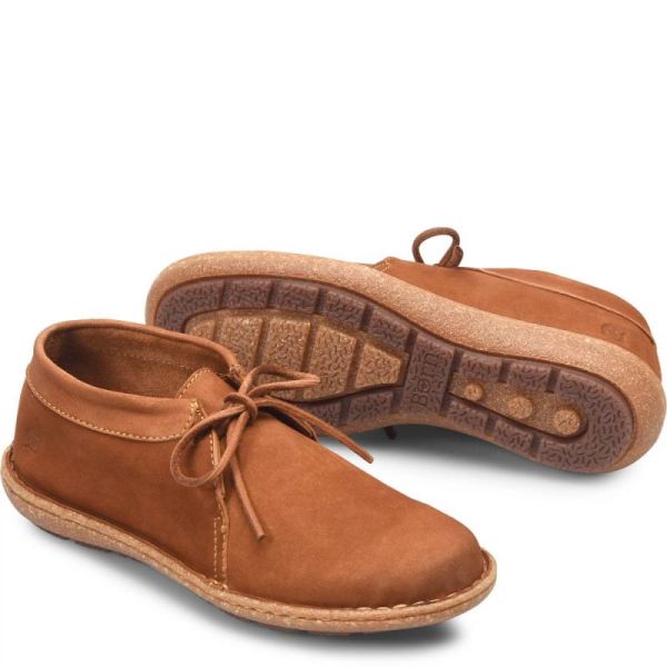 Born | Women's Nuala Boots - Maple Leaf Nubuck (Tan) | New Clearance