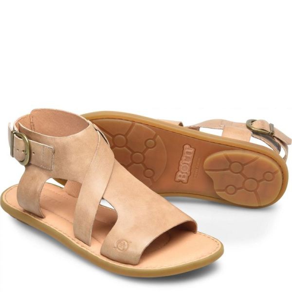 Born | Women's Marlowe Sandals - Natural Sabbia (Tan) | New Clearance