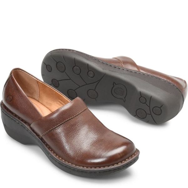 Born | Women's Toby Duo Clogs - Chocolate (Brown) | New Clearance
