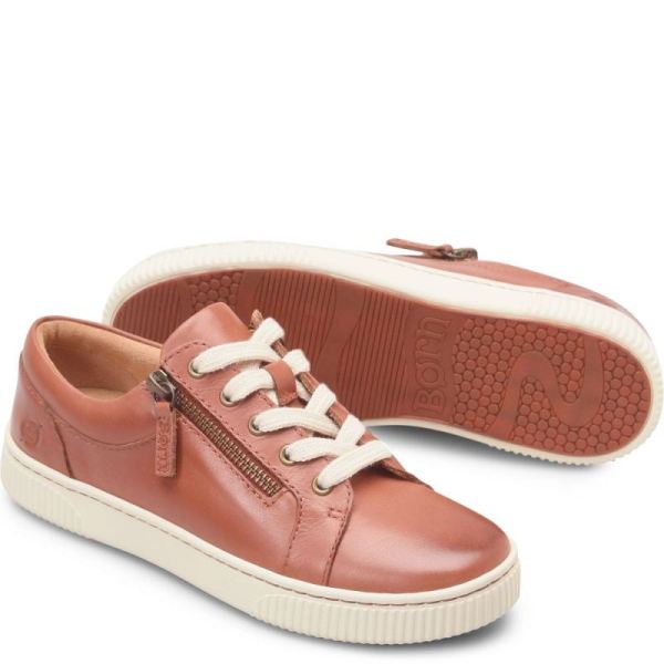 Born | Women's Paloma Slip-Ons & Lace-Ups - Cognac (Brown) | New Clearance