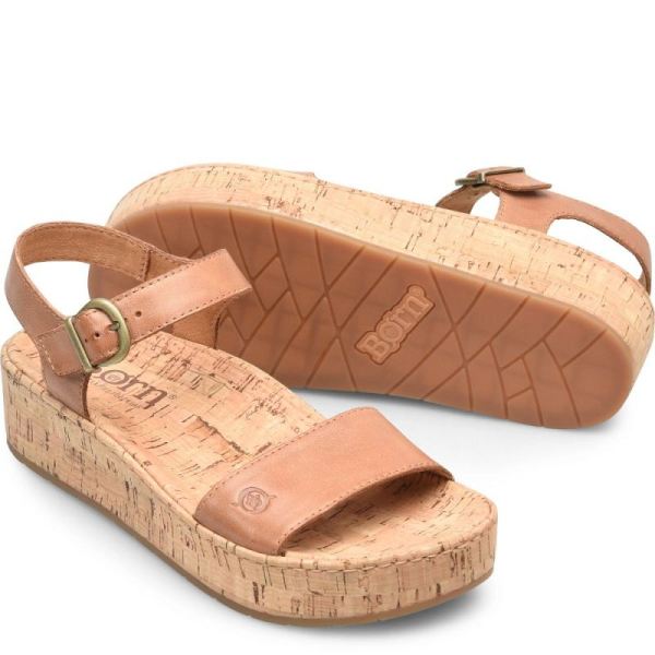 Born | Women's Sari Sandals - Cuoio Brown (Brown) | New Clearance