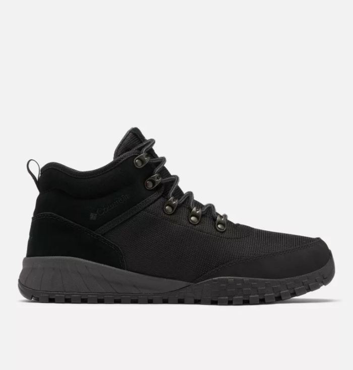Columbia Men's Fairbanks Mid Boot-Black, Shark | New Clearance