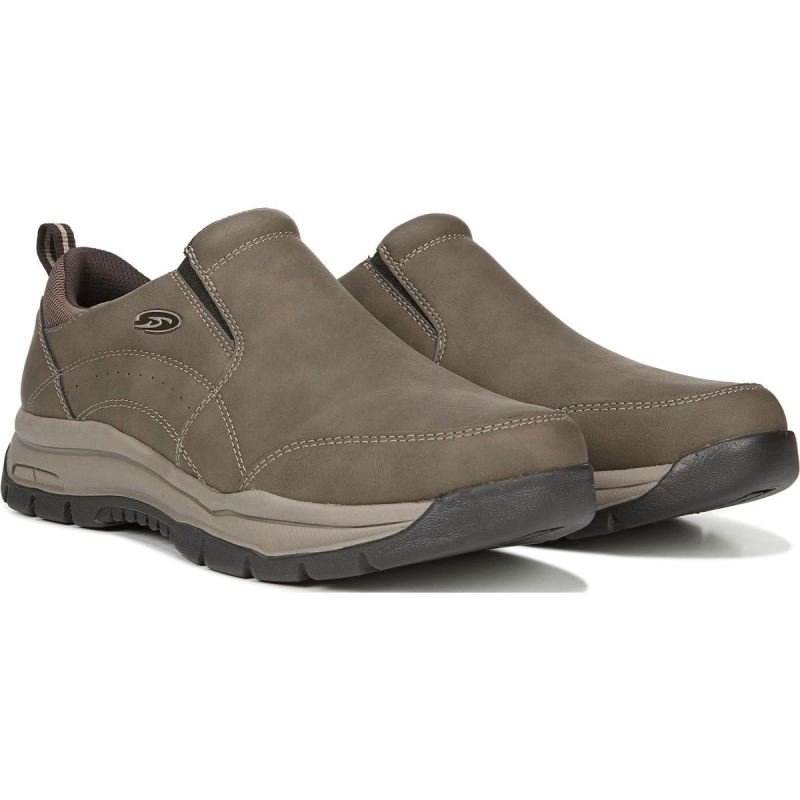 Dr. Scholl's Men's Vail Slip On Sneaker - Dark Taupe Smooth | Special Offer