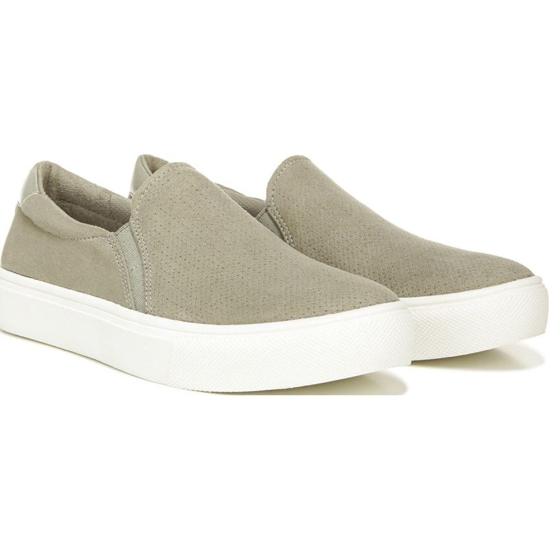 Dr. Scholl's Women's Nova Slip On Sneaker - Sage Green Microfiber | Special Offer