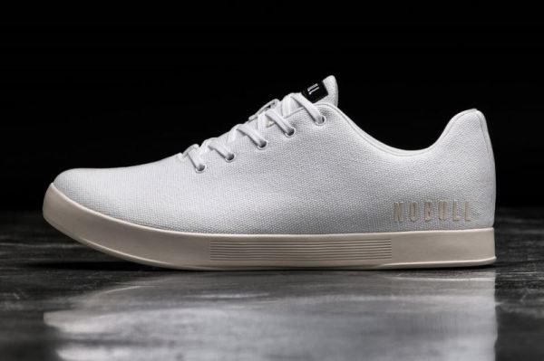 NOBULL | MEN'S WHITE IVORY CANVAS TRAINER