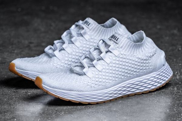 NOBULL | MEN'S WHITE KNIT RUNNER