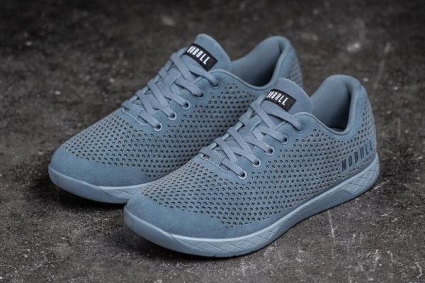 NOBULL | MEN'S STEEL BLUE SUEDE TRAINER