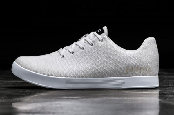 NOBULL | MEN'S WHITE CANVAS TRAINER