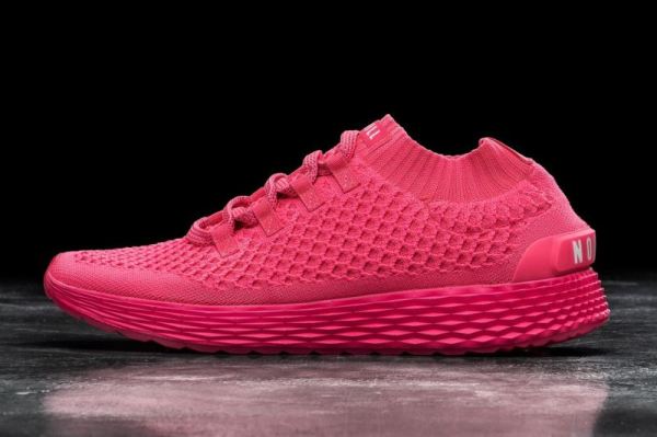 NOBULL | MEN'S NEON PINK KNIT RUNNER