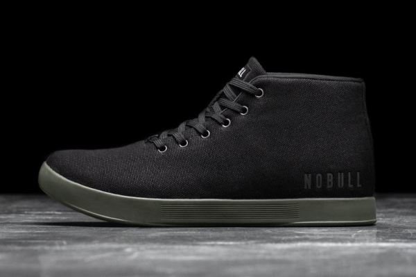 NOBULL | MEN'S BLACK IVY CANVAS MID TRAINER