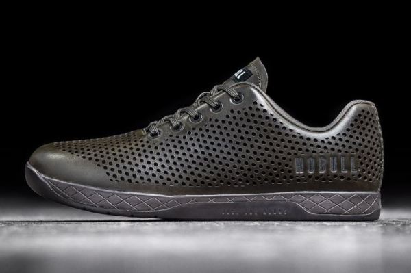 NOBULL | MEN'S OLIVE LEATHER TRAINER