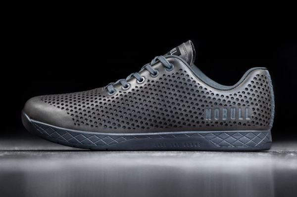 NOBULL | MEN'S NORDIC GREY LEATHER TRAINER