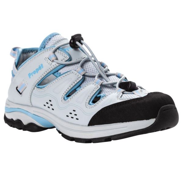 Propet | Women's Piper-Lt Grey/Lt Blue | Quick Ship!