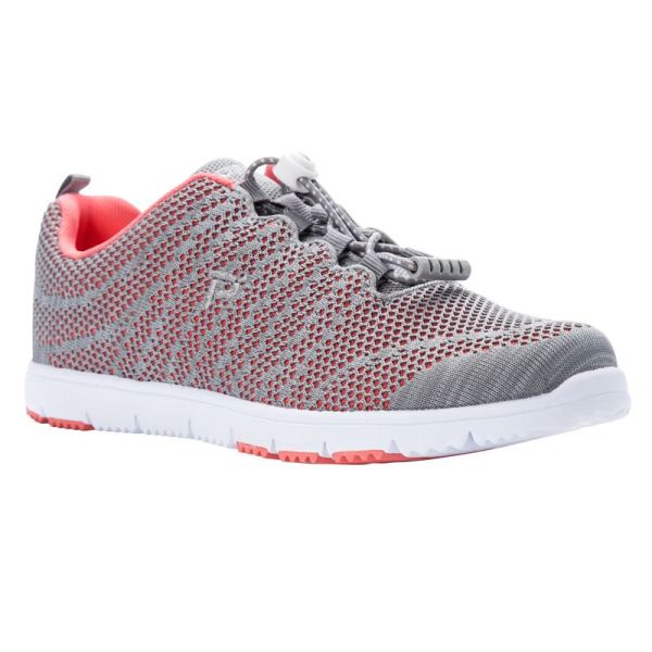 Propet | Women's TravelWalker EVO-Coral/Grey | Quick Ship!
