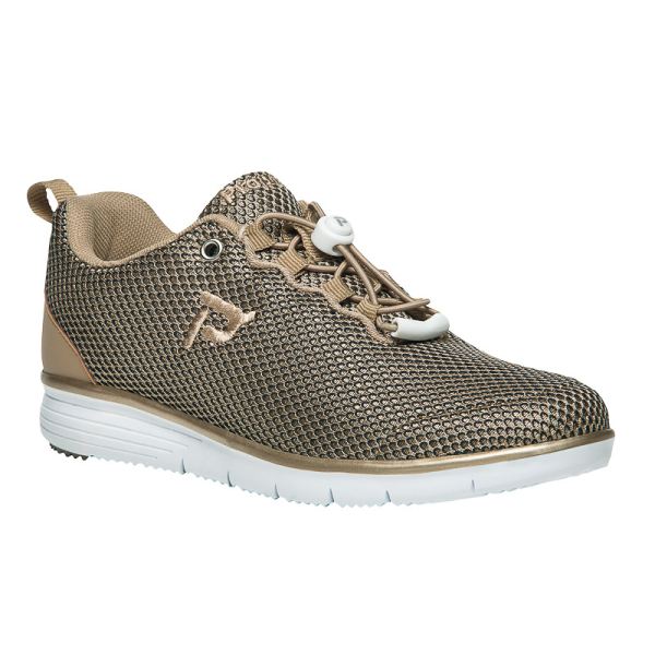 Propet | Women's TravelFit Prestige-Gold/Black | Quick Ship!