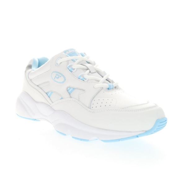 Propet | Women's Stability Walker-White/Lt Blue | Special Offer