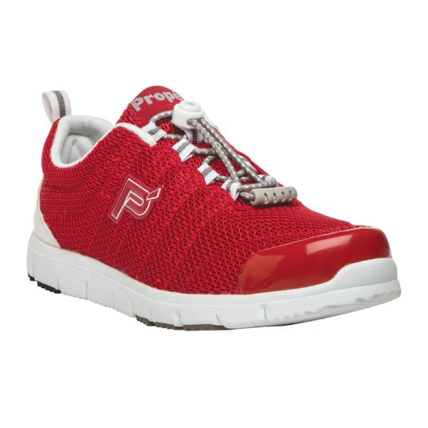 Propet | Women's TravelWalker II-Red/White Mesh | Special Offer