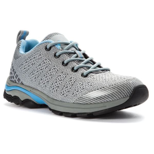 Propet | Women's Petra-Lt Grey/Lt Blue | Quick Ship!