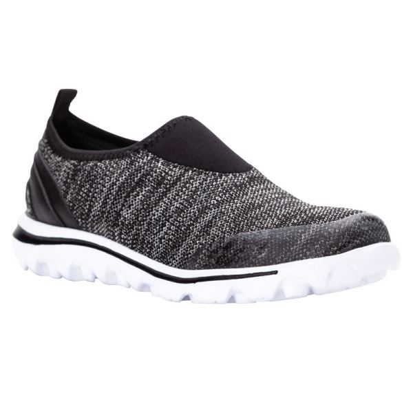 Propet | Women's TravelActive Slip-On-Black Heather | Special Offer