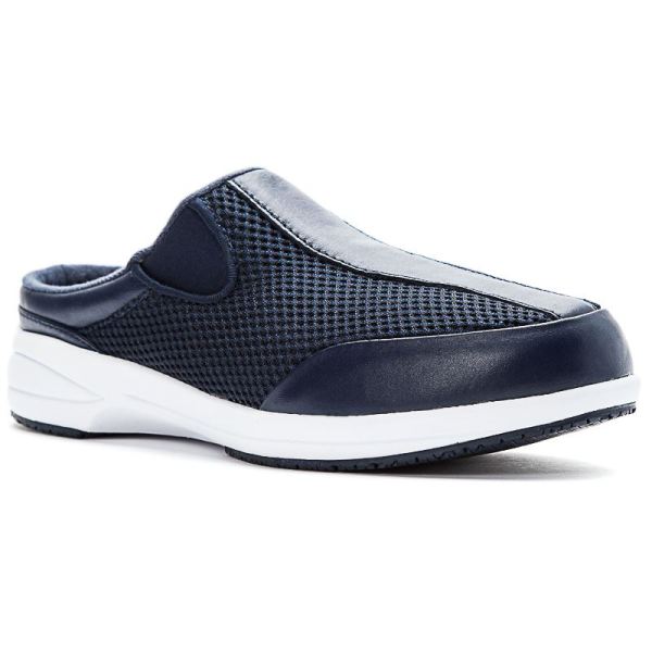 Propet | Women's Washable Walker Slide-Navy Mesh | Quick Ship!