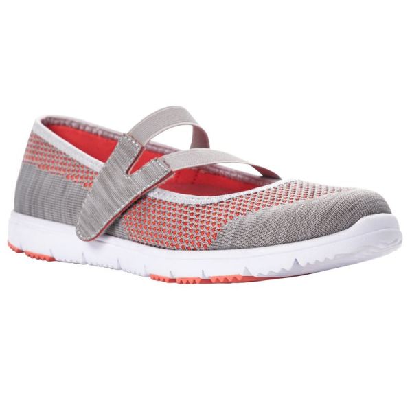 Propet | Women's TravelWalker EVO Mary Jane-Lt Grey | Quick Ship!