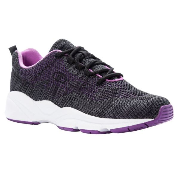 Propet | Women's Stability Fly-Black/Berry | Quick Ship!