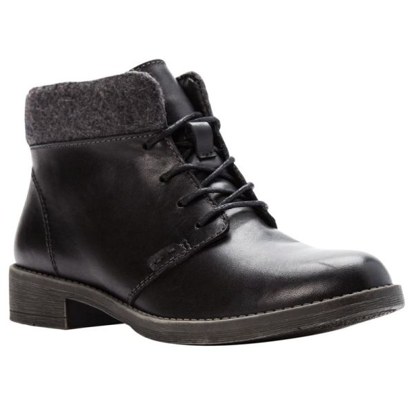 Propet | Women's Tatum Lace Bootie-Black | Quick Ship!