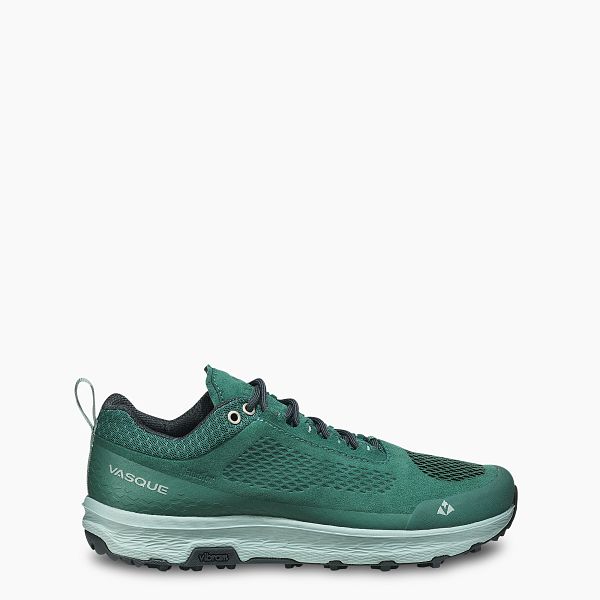 VASQUE WOMEN'S BREEZE LT LOW NTX LIGHTWEIGHT WATERPROOF HIKING SHOES IN GREEN