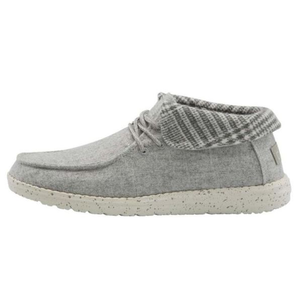 Women's Hey Dude Britt Linen Grey Houndstooth