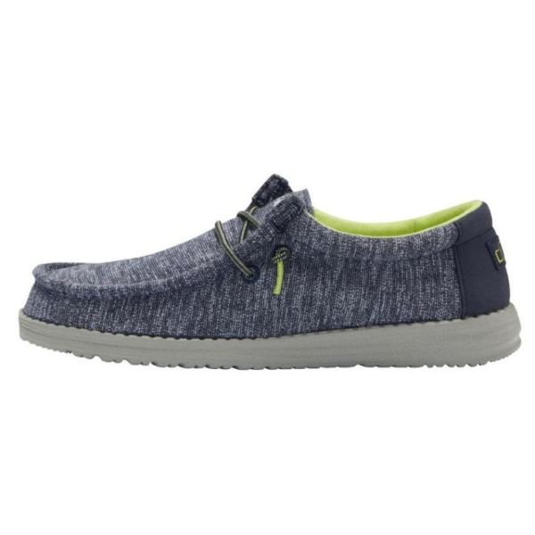 Boys Hey Dude Wally Youth Stretch Navy