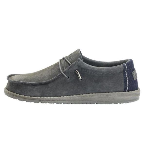 Hey Dude Men's Wally L Suede Grey